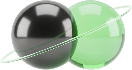 Two bound spheres — the DYAD/USDG pair